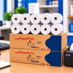 PAPEL TERMICO GALLO 55GR 80x80 CAJA X 20 ROLLOS