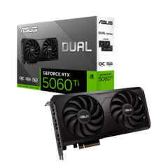 Tarjeta Grafica ASUS NVIDIA GeForce RTX 5060 Ti Dual OC 16GB EVO GDDR7